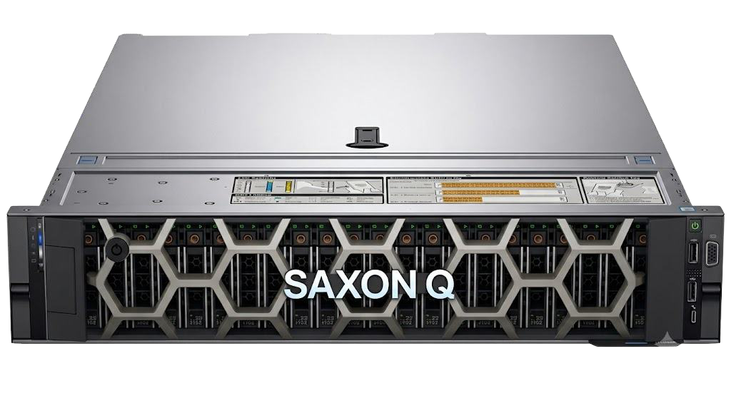SaxonQ rack-mount multi-core quantum computing chassis